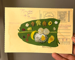 Sadhya Postcard - original painting