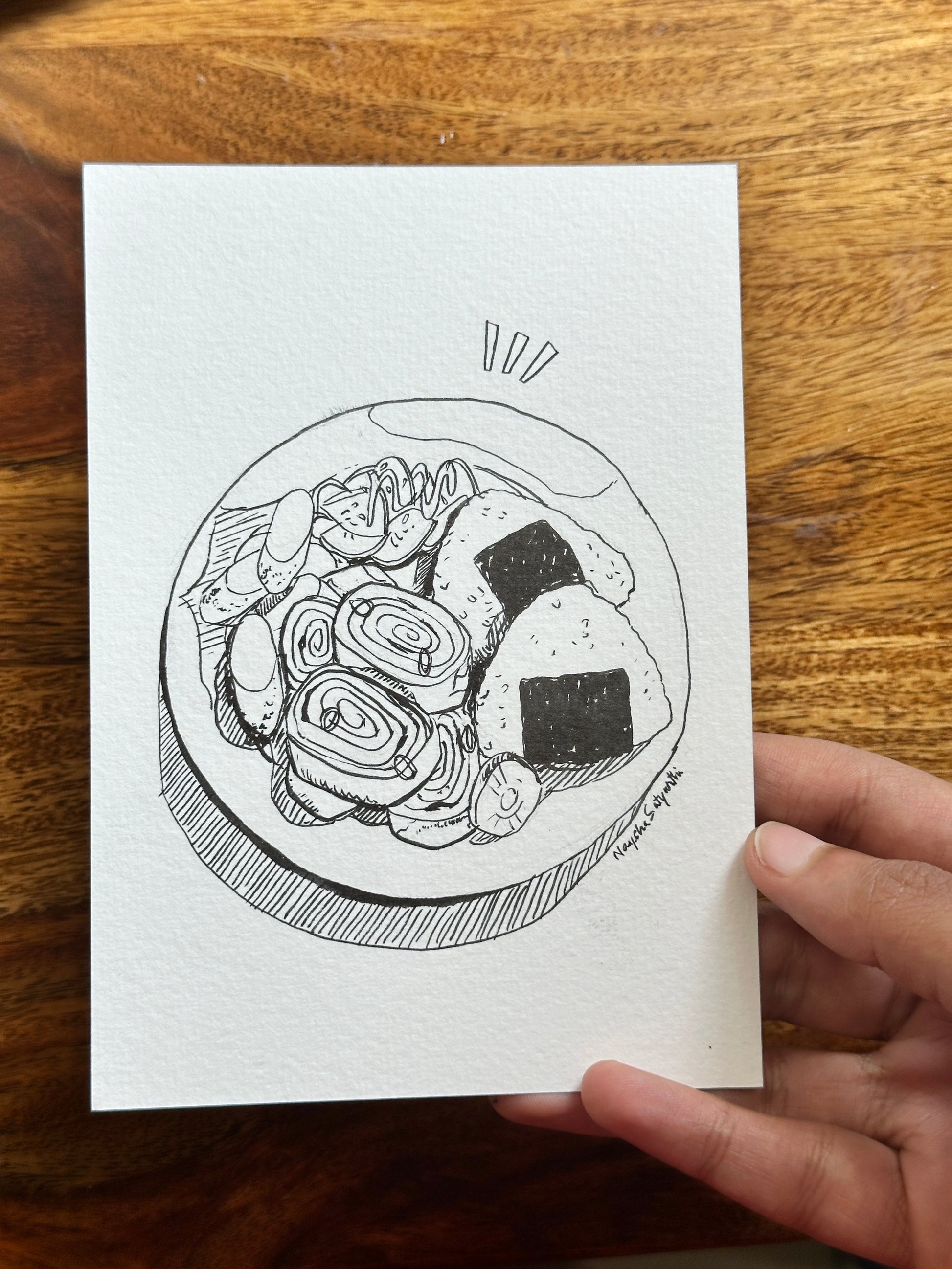 Ink Ramen Illustration - Original Art