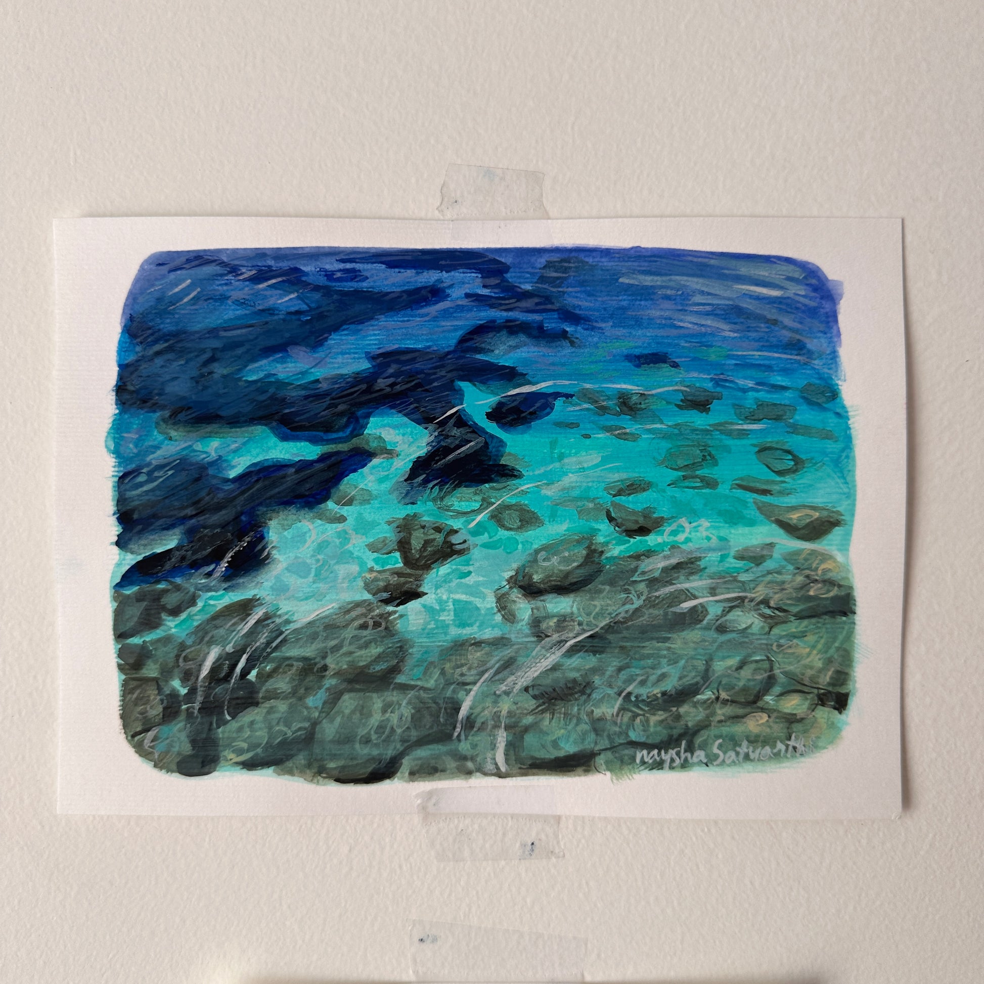 Water - A5 original painting