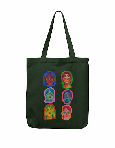 Self portrait - Tote Bag with Zipper