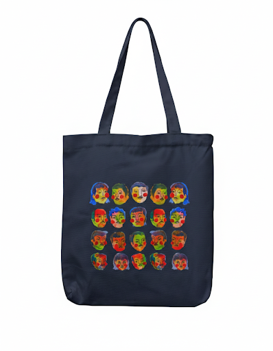 Faces - Tote Bag with Zipper