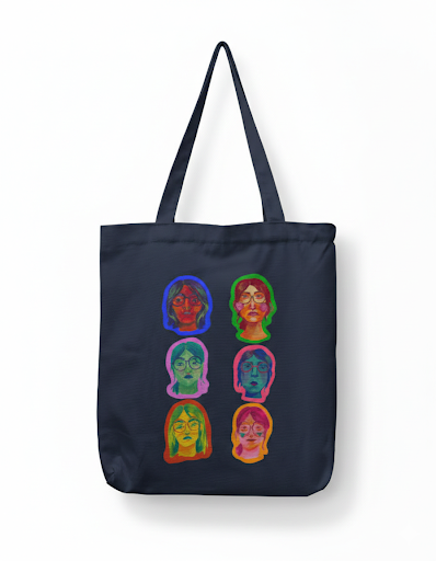 Self portrait - Tote Bag with Zipper
