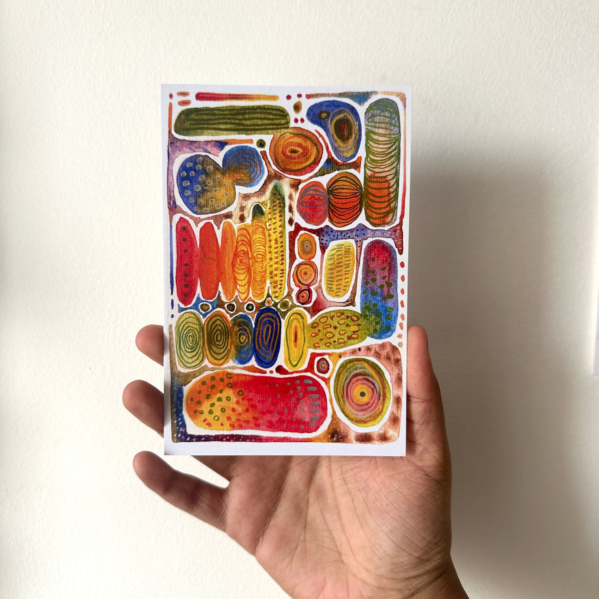Patterned Postcard - art print