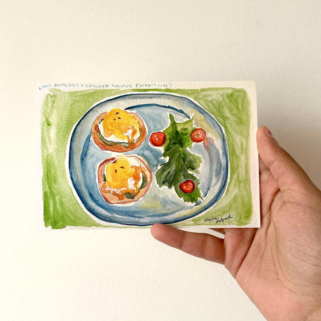 Breakfast postcard - Art print