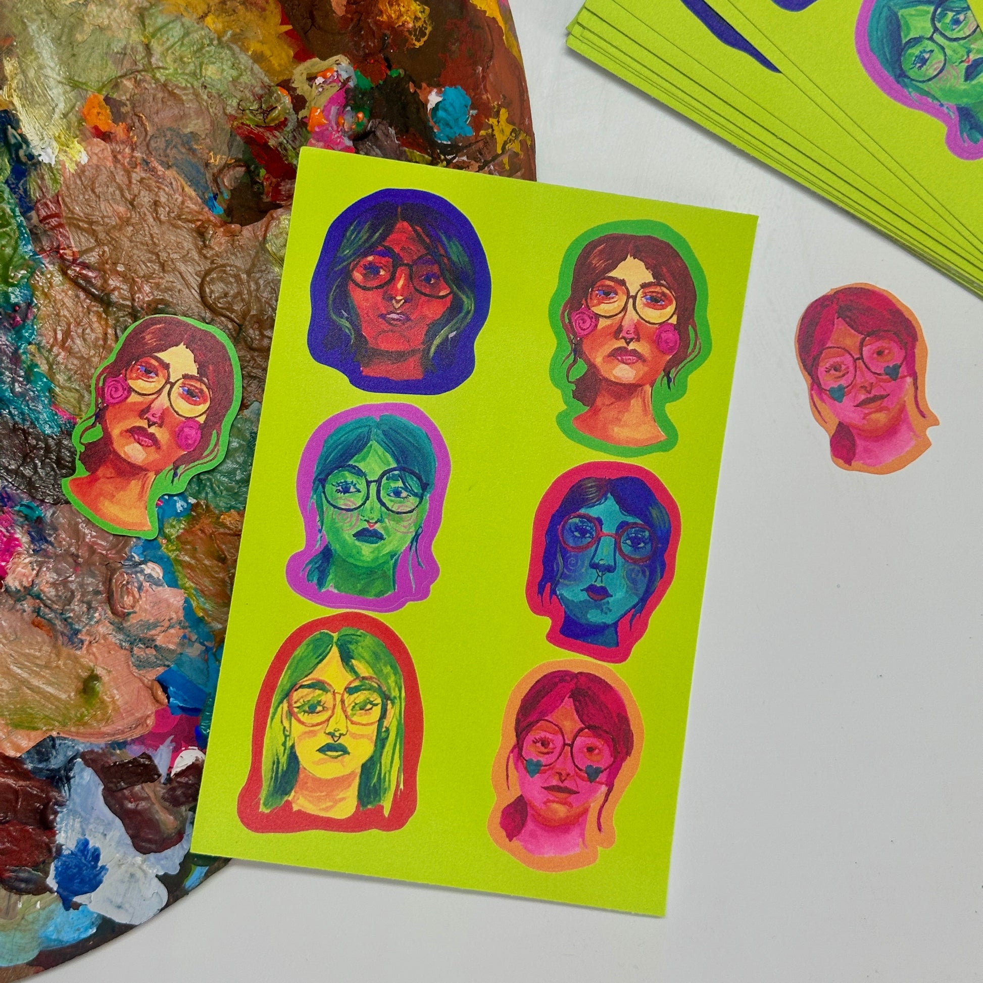 Self Portrait - Sticker sheet