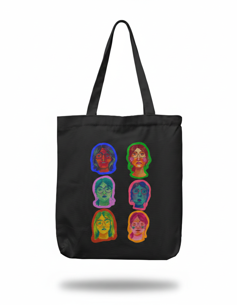 Self portrait - Tote Bag with Zipper