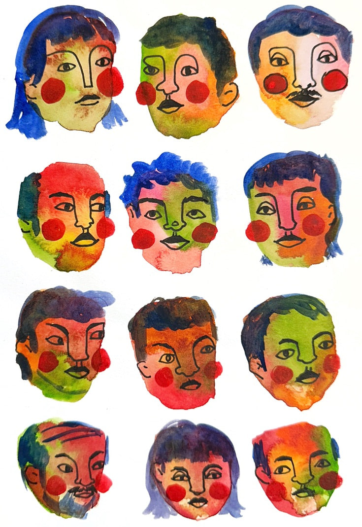 Faces - Art Print