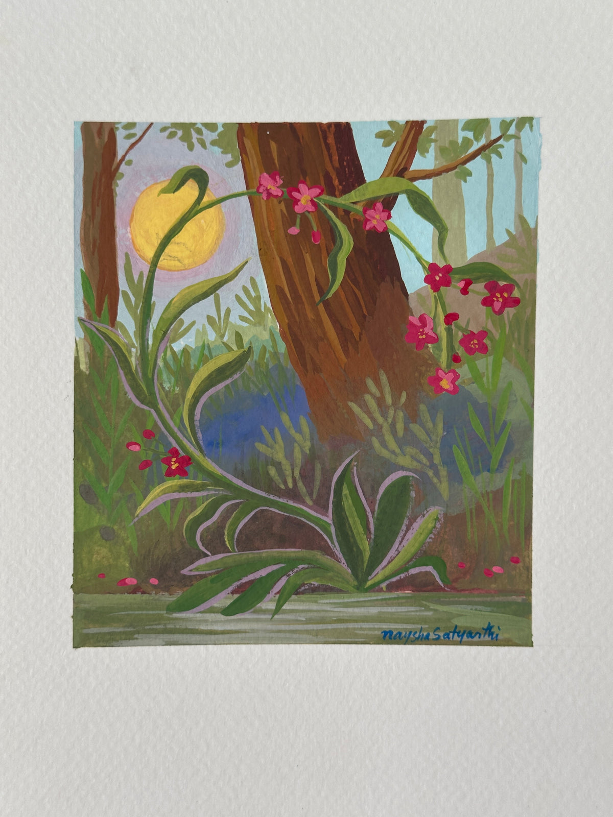 The Pink Plant - Original Painting