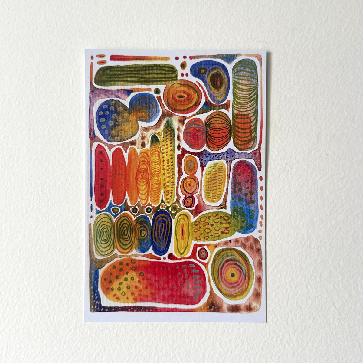 Patterned Postcard - art print