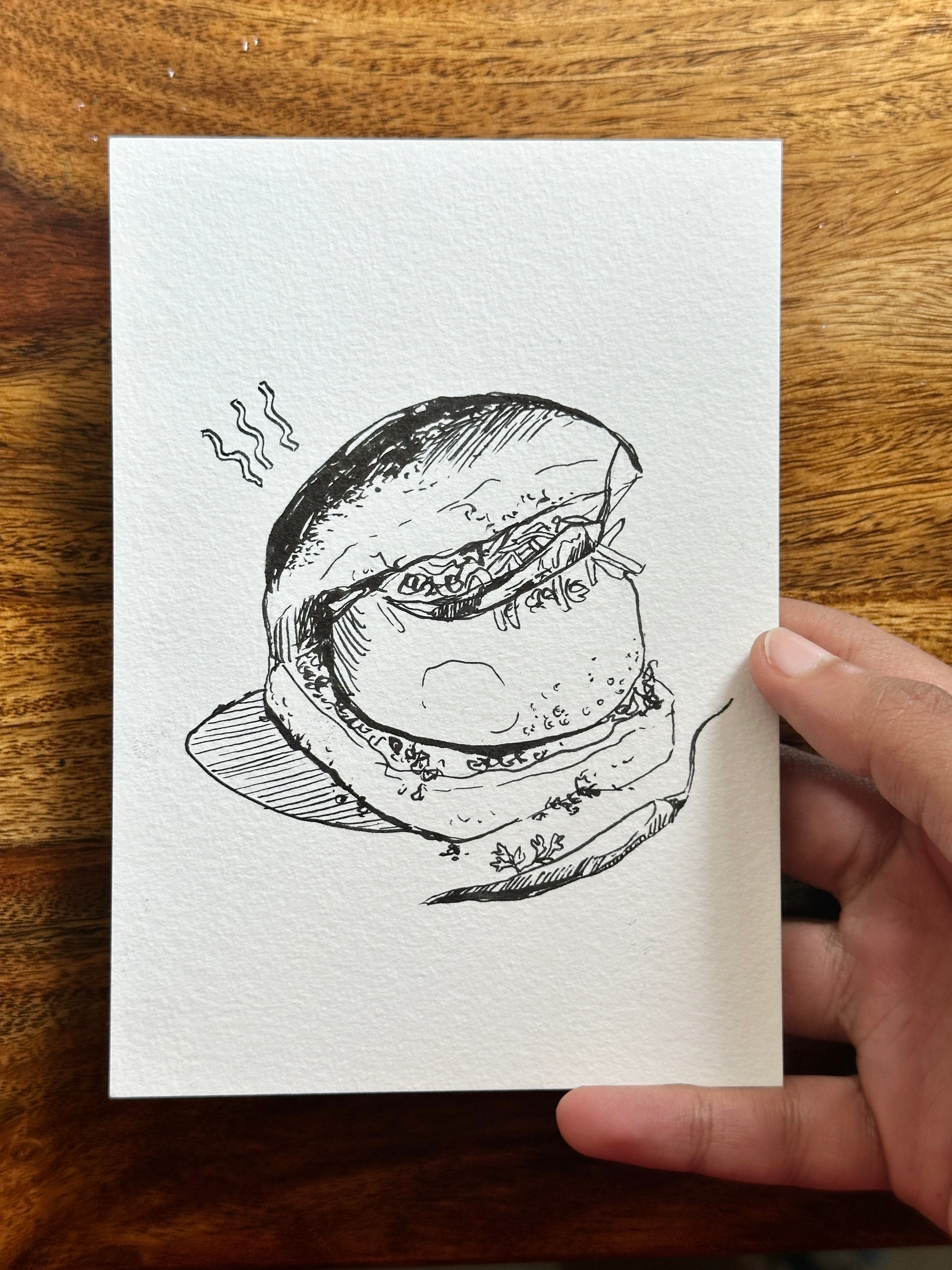 Ink Ramen Illustration - Original Art