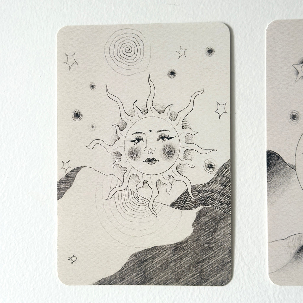 Sun & Moon - Set of postcards (print)