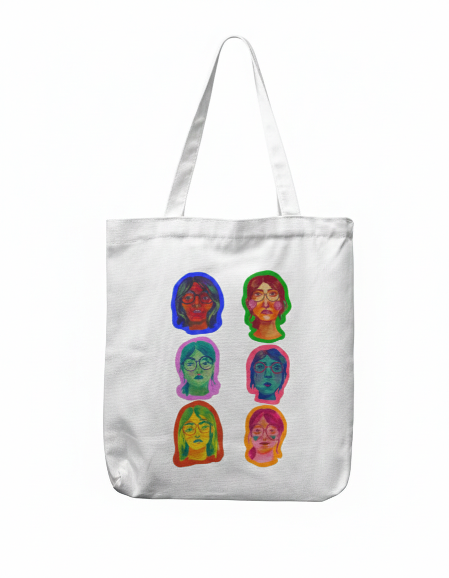 Self portrait - Tote Bag with Zipper