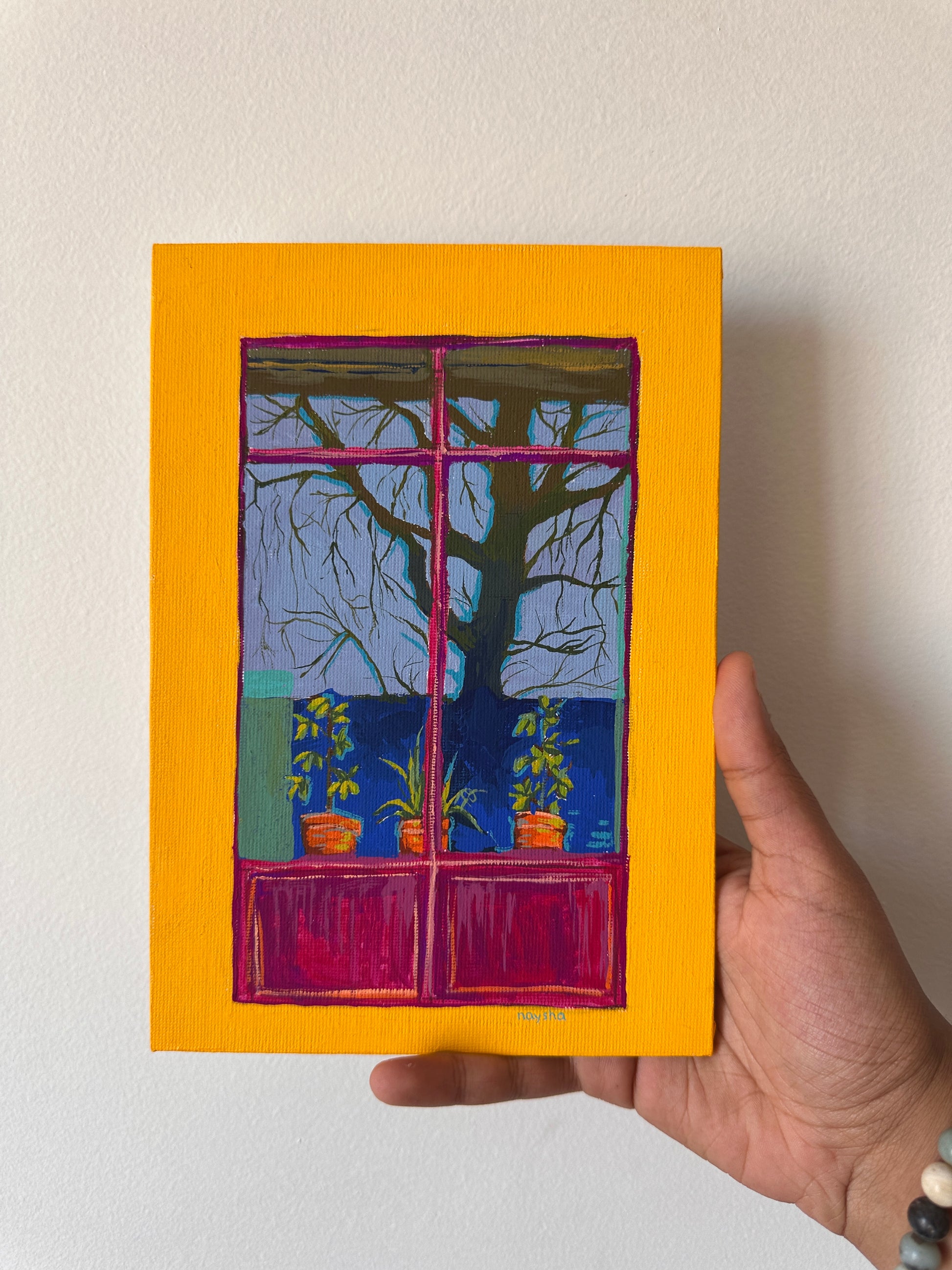 Yellow window - original painting