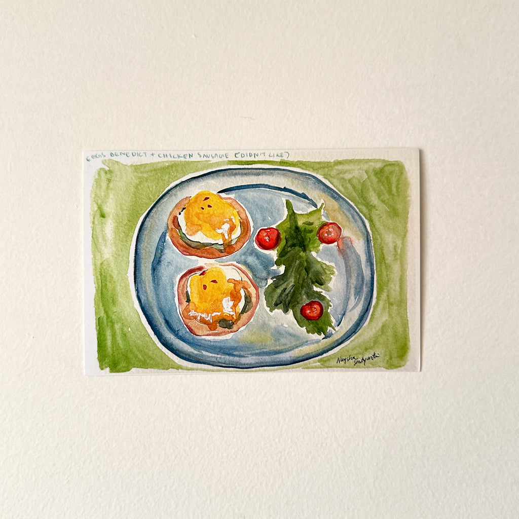 Breakfast postcard - Art print