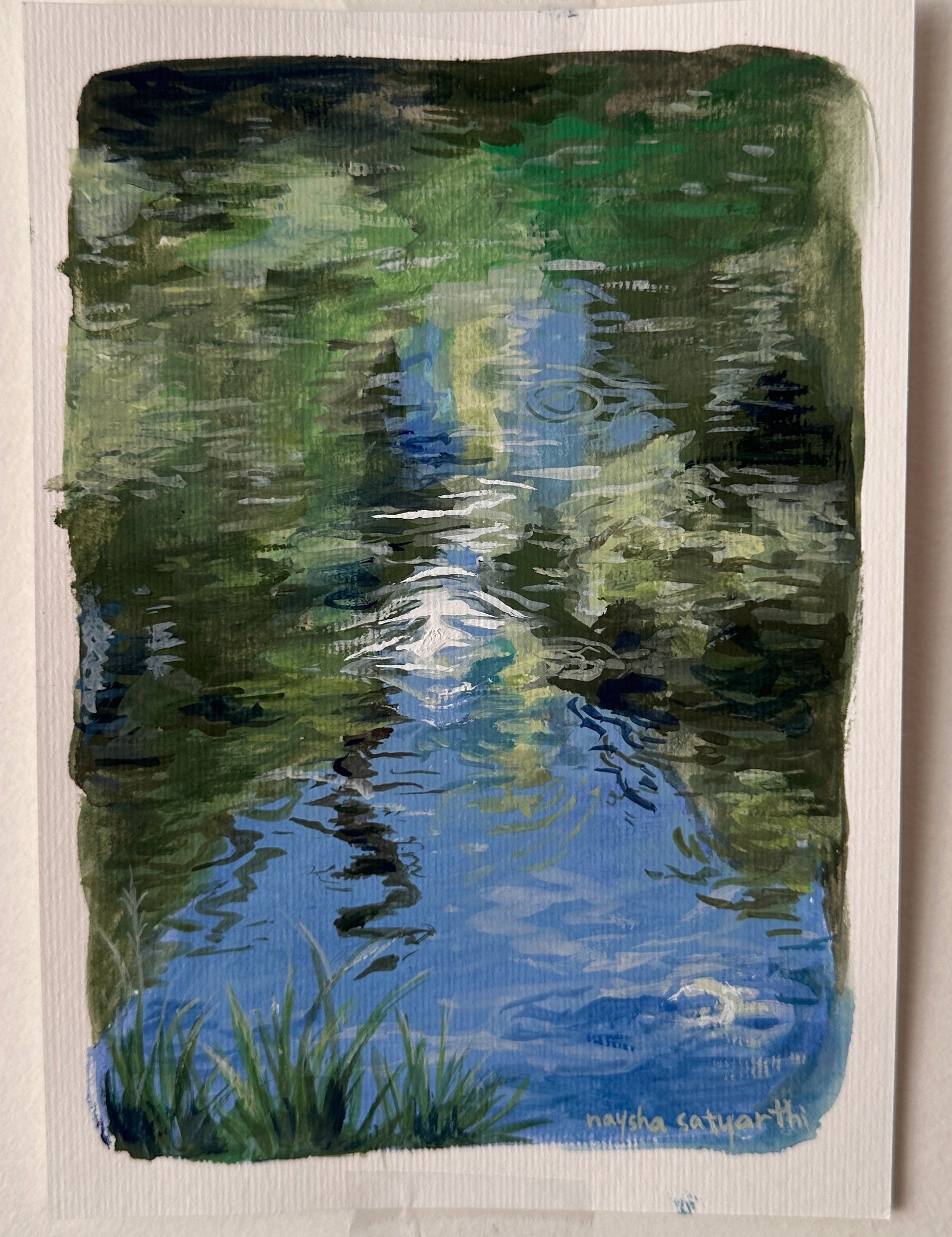 Reflections - A5 original painting