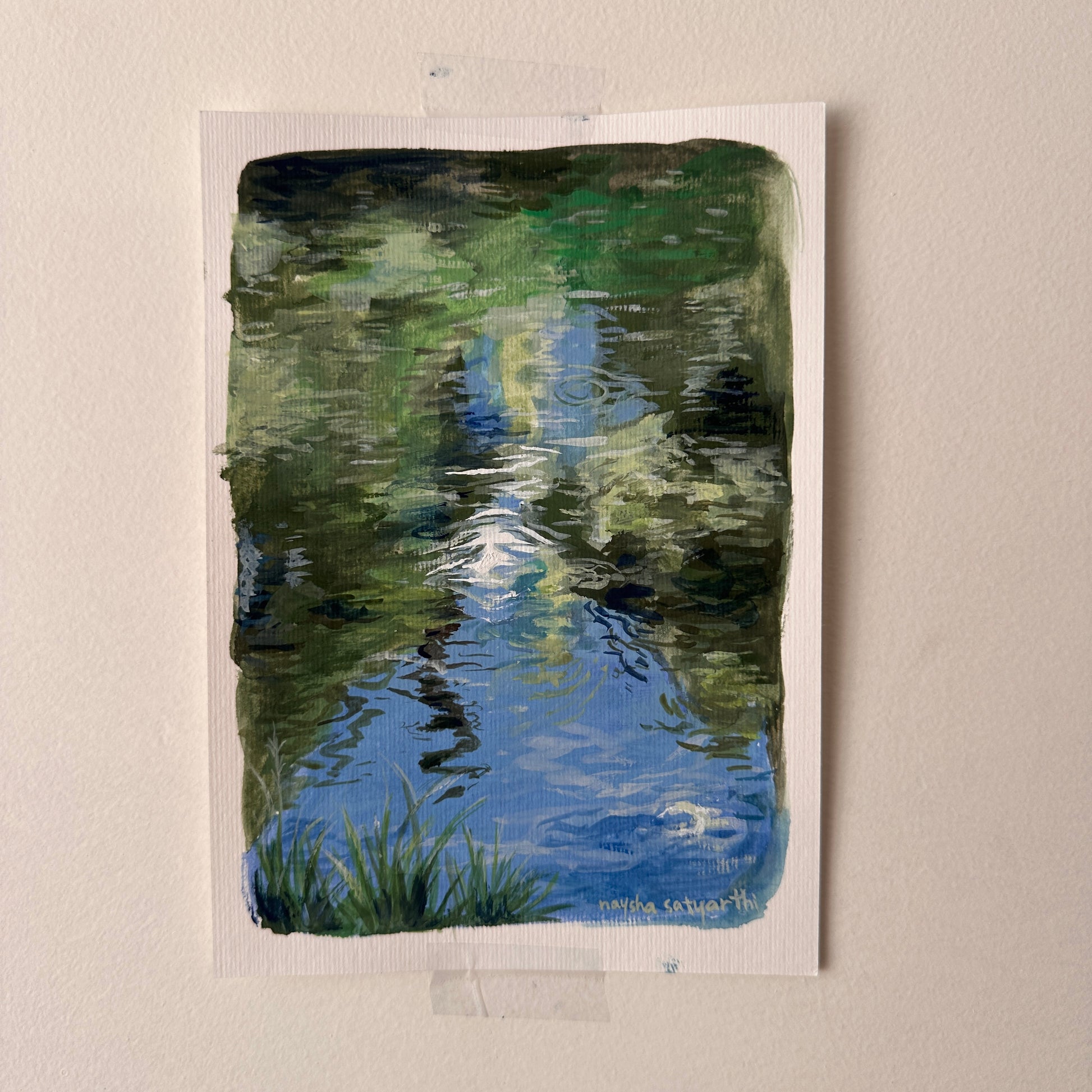 Reflections - A5 original painting