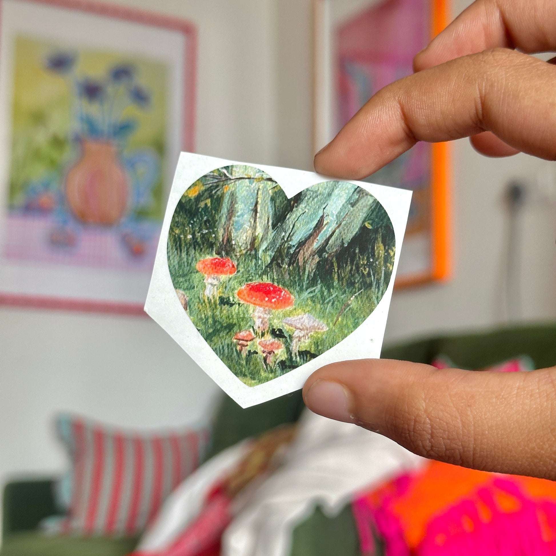 Single sticker - Mushroom Heart
