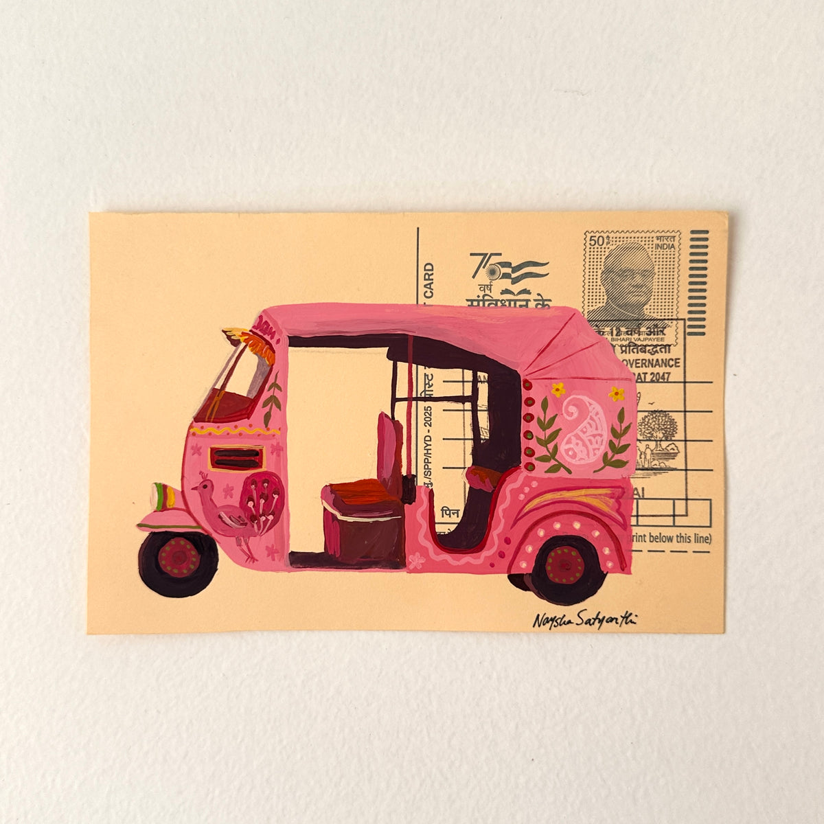 Pink Auto - original painting