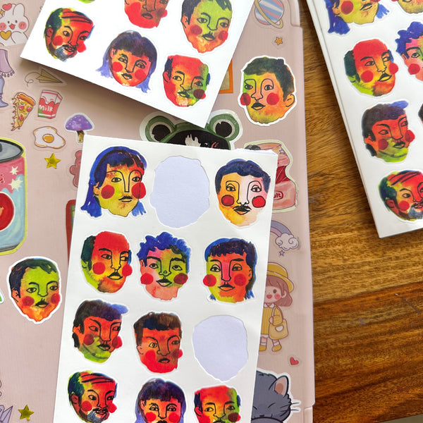Faces - Sticker Sheet
