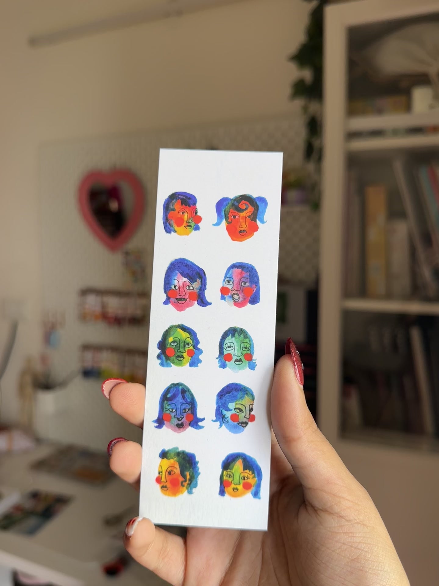 Faces Bookmark